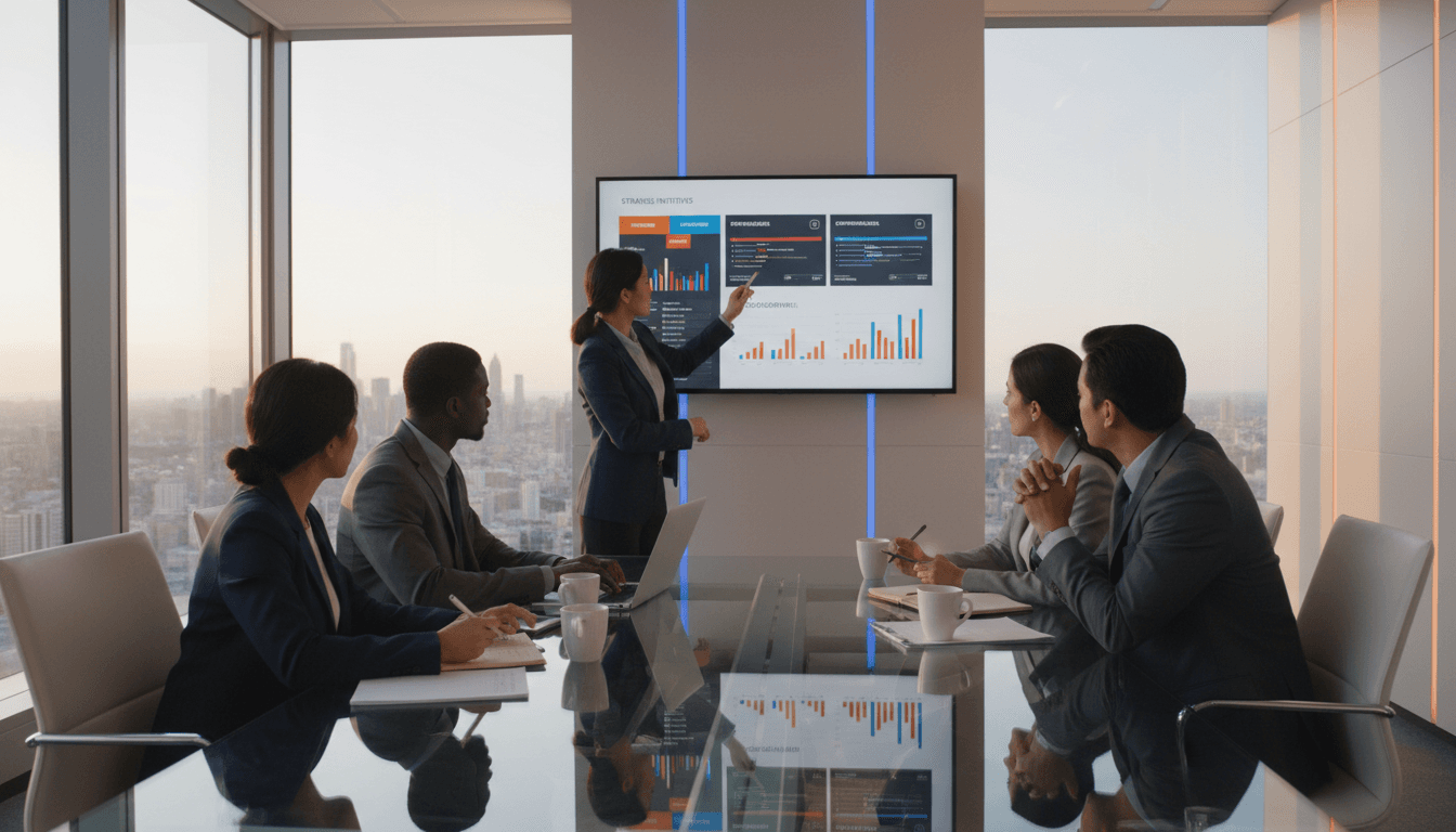 Consulting team strategy session